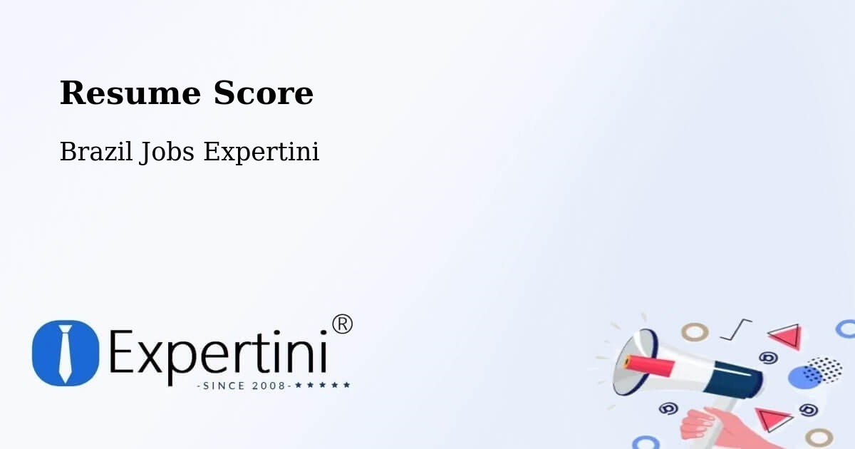 Resume Score & Job Description Match Tool – Matões - Brazil Jobs Expertini